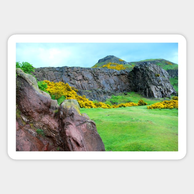 Arthur's Seat Sticker by RichardGibb